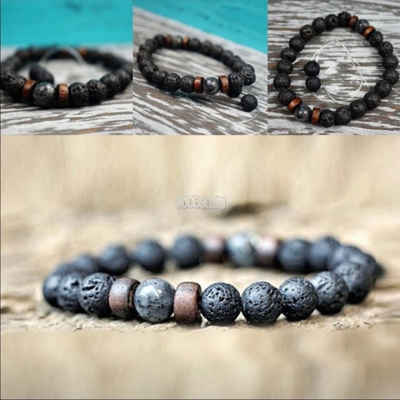 LAST ONE‼️ Natural Lava Rock Stone energy Bracelet - Picture 4 of 5